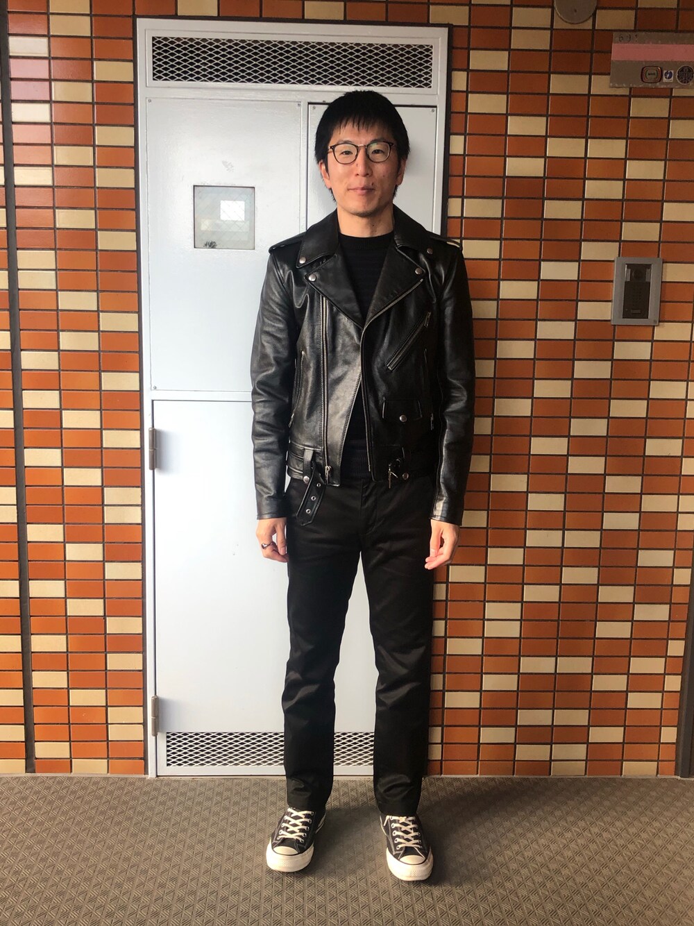 Daisuke A｜CELINEのライダースジャケットを使った