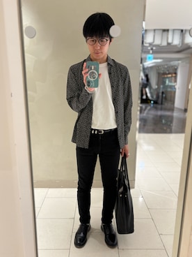 「SAINT LAURENT PARIS（サンローランパリ）のアイテム」を使った、Daisuke Aさん（メンズ・168cm）の秋コーディネート