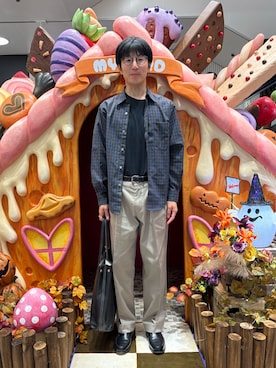 「アイテム（チノパンツ）」を使った、Daisuke Aさん（メンズ・168cm）の秋コーディネート