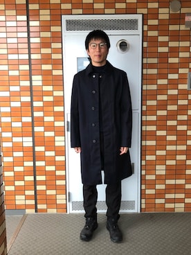 「BLACK COMME des GARCONS（ブラックコムデギャルソン）のアイテム（その他パンツ）」を使った、Daisuke Aさん（メンズ・168cm）の冬コーディネート
