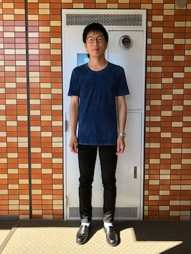 「TAKAHIROMIYASHITATheSoloIst.（タカヒロミヤシタザソロイスト）のアイテム（パンツ）」を使った、Daisuke Aさん（メンズ・168cm）の夏コーディネート