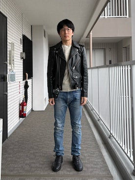 「CELINE（セリーヌ）のアイテム」を使った、Daisuke Aさん（メンズ・168cm）の冬コーディネート