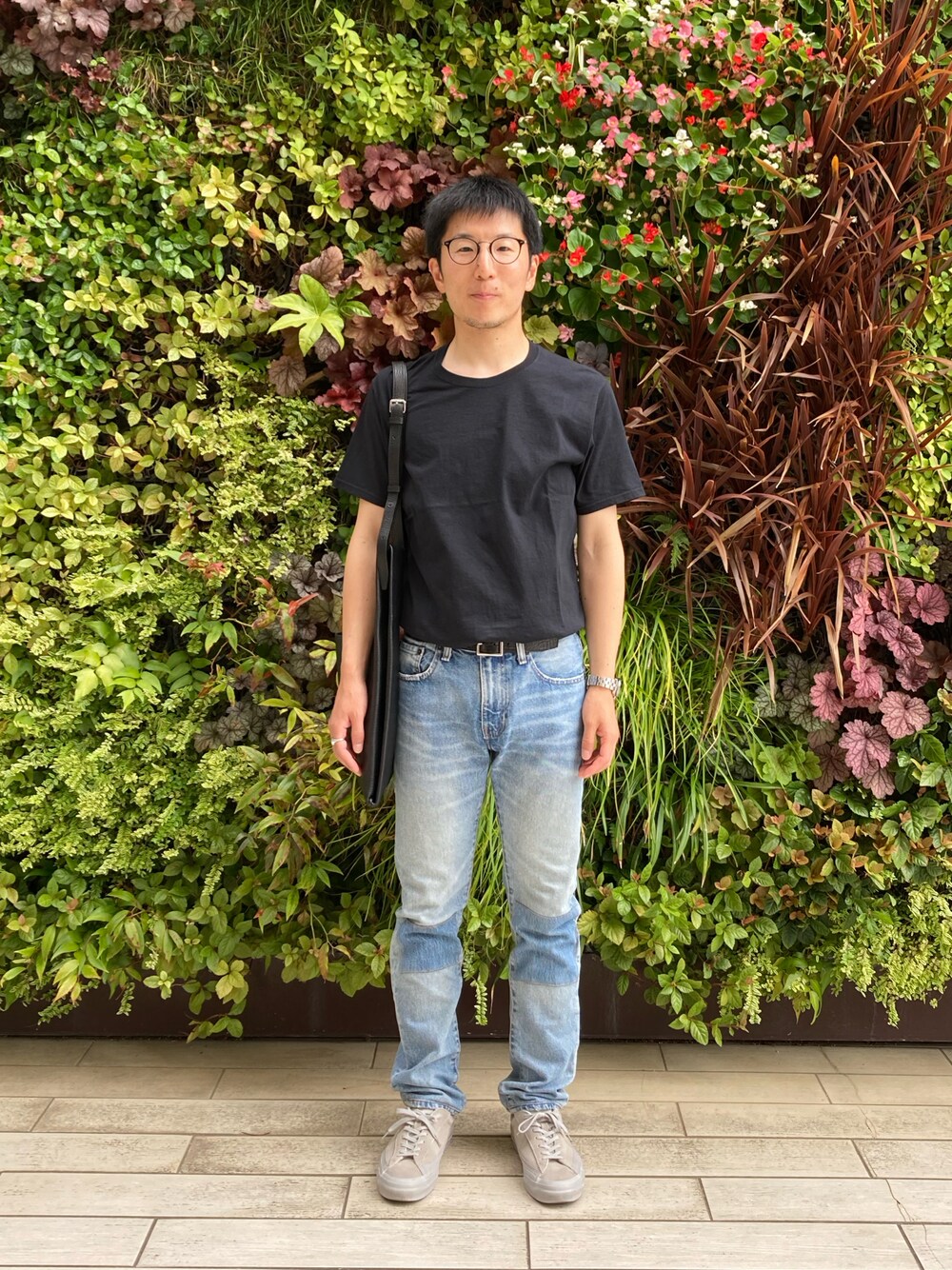「シンプル、ボタニカル」｜「Levi'sの505C JOEY（デニムパンツ、ブルー系）」を使った、Daisuke Aさん（メンズ・168cm）の夏コーディネートの1枚目の写真