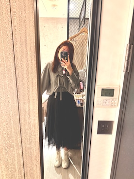 「アイテム（シャツ/ブラウス）」を使った、Yoko さん（レディース・177cm・30代）の冬コーディネート