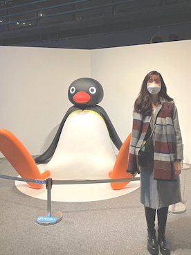 「Lyn Aroundのアイテム」を使った、Yoko さん（レディース・177cm）の冬コーディネート