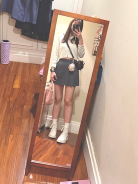 「PAZZO（パッゾ）のアイテム（トップス）」を使った、Yoko さん（レディース・177cm）の春コーディネート