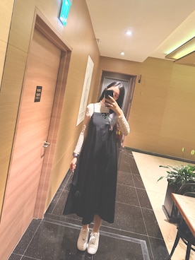 「アイテム（ワンピース/ドレス）」を使った、Yoko さん（レディース・177cm・30代）の秋コーディネート