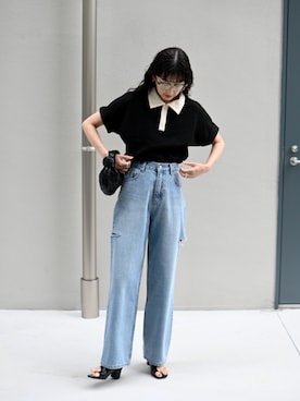 「Marient（マリエント）のアイテム」を使った、MARIKOさん（レディース・168cm）の春コーディネート