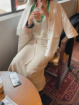「caban（キャバン）のアイテム」を使った、MARIKOさん（レディース・168cm）の夏コーディネート