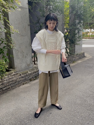 ＜6(ROKU)＞TUCK SHORT PANTS ベージュ　38 1634991025_320.jpg