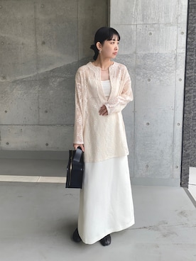 「今日のコスメと服」｜「アイテム（バレエシューズ）」を使った、MARIKOさん（レディース・168cm）の夏コーディネート