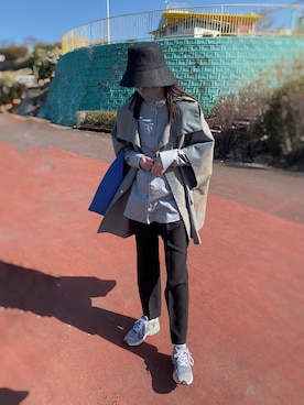 「SLOBE IENA（スローブイエナ）のアイテム（ハット）」を使った、MARIKOさん（レディース・168cm）の春コーディネート