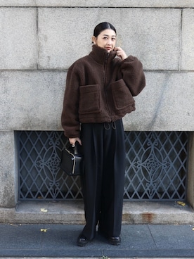 「Marient（マリエント）のアイテム」を使った、MARIKOさん（レディース・168cm）の冬コーディネート