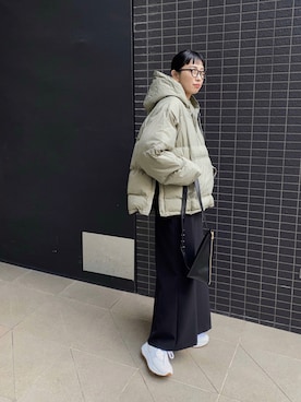 「Marient（マリエント）のアイテム（ダウンジャケット/コート）」を使った、MARIKOさん（レディース・168cm）の秋コーディネート