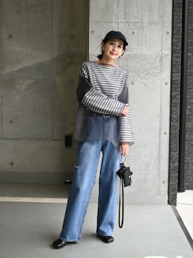 「キヤップ」｜MARIKOさん（レディース・168cm）の春コーディネート