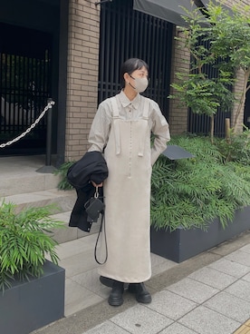 「LA PEAU DE GEM（ラポドゥジェム）のアイテム（ジャケット/アウター）」を使った、MARIKOさん（レディース・168cm）の秋コーディネート