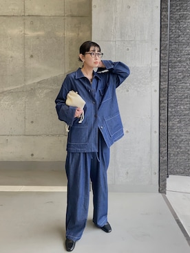 「いまどきジャケット写真」｜「アイテム（ローファー）」を使った、MARIKOさん（レディース・168cm）の春コーディネート