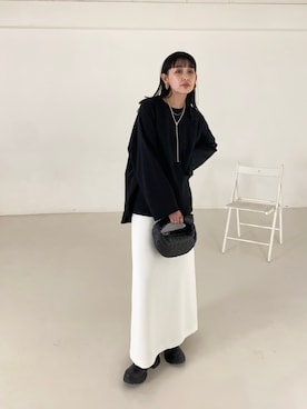 MARIKOさんの「Ball Chain Necklace （Long）」を使ったコーディネート