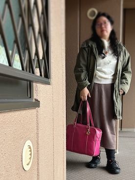 「plussize」｜「アイテム（アクセサリー）」を使った、アユミ - オンガクスさん（レディース・155cm）の冬コーディネート