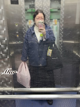 「GU（ジーユー）のアイテム（スカート、ブラック系）」を使った、アユミ - オンガクスさん（レディース・155cm）の夏コーディネート