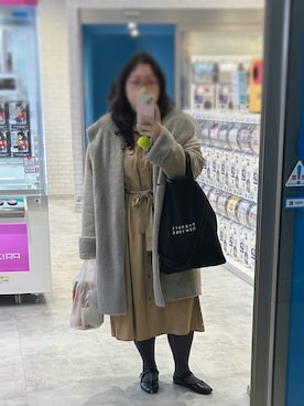 「アイテム（シャツワンピース）」を使った、アユミ - オンガクスさん（レディース・155cm）の冬コーディネート