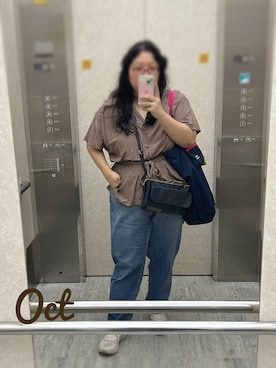 「plussize」｜アユミ - オンガクスさん（レディース・155cm）の秋コーディネート