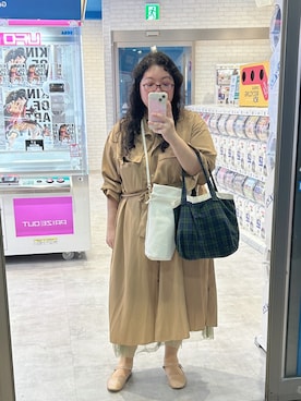 「アイテム（シャツワンピース）」を使った、アユミ - オンガクスさん（レディース・155cm）の秋コーディネート