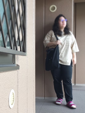 「MEDE19F（メデジュウキュウ）のアイテム（Tシャツ/カットソー）」を使った、アユミ - オンガクスさん（レディース・155cm）の夏コーディネート