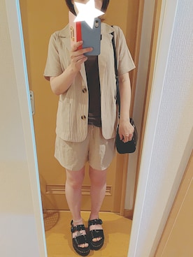 「SpRay（スプレイ）のアイテム（セットアップ）」を使った、occaさんさん（レディース・161cm）の夏コーディネート
