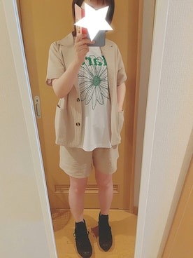 「SpRay（スプレイ）のアイテム（セットアップ）」を使った、occaさんさん（レディース・161cm）の夏コーディネート