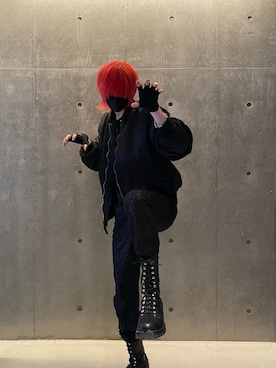 「doublet（ダブレット）のアイテム（Tシャツ/カットソー）」を使った、夜魔本さん（メンズ・182cm）の春コーディネート
