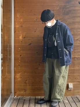 coccon◡̈*さんの「「HARVESTY / ハーベスティ」コットンチノクロスサーカスパンツ」を使ったコーディネート