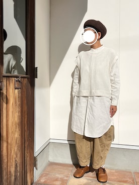 「アイテム（ワンピース/ドレス）」を使った、coccon◡̈*さん（レディース・157cm・40代）の秋コーディネート
