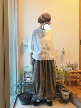 「Hands of creation（ハンズオブクリエイション）のアイテム」を使った、coccon◡̈*さん（レディース・157cm）の夏コーディネート