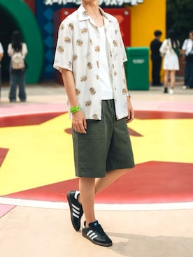 「白T」｜ハチコロさん（メンズ・174cm）の春コーディネート