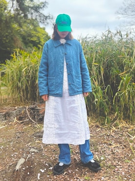 「FILA（フィラ）のアイテム」を使った、月さん（レディース・164cm）の春コーディネート