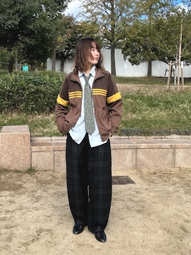 「アイテム（ドレスシューズ）」を使った、月さん（レディース・164cm）の秋コーディネート