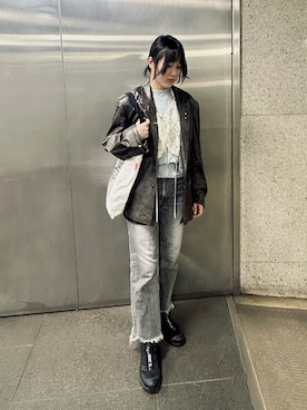 「Knuth Marf（クヌースマーフ）のアイテム」を使った、月さん（レディース・164cm）の春コーディネート