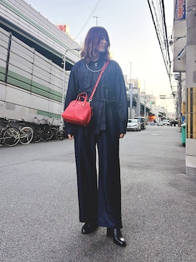 「Ameri（アメリ）のアイテム」を使った、月さん（レディース・164cm）の冬コーディネート