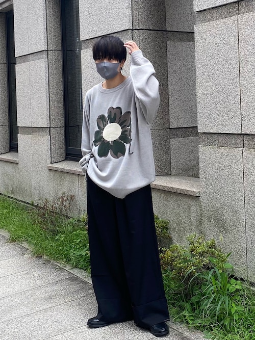 りょーや　パンツ／ニット kuros'オリジナル】ウールカシミヤニットパンツ（その他パンツ