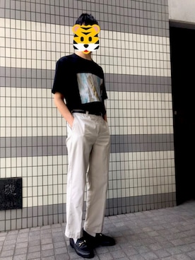 「y/m（イム）のアイテム」を使った、Rayさん（メンズ・182cm）の夏コーディネート