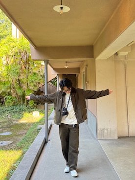 「Barbour（バブアー）のアイテム（ジャケット/アウター）」を使った、Nrsyさん（メンズ・168cm）の秋コーディネート