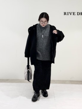 「アイテム（その他アウター）」を使った、ありささん（レディース・153cm）の秋コーディネート