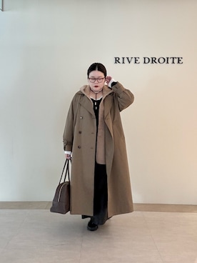「アイテム（その他アウター、ブラウン系）」を使った、ありささん（レディース・153cm）の秋コーディネート