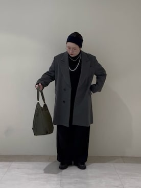 「RIVE DROITE（リヴドロワ）のアイテム（アクセサリー）」を使った、ありささん（レディース・153cm）の冬コーディネート