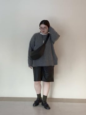 「RIVE DROITE（リヴドロワ）のアイテム（ショルダーバッグ）」を使った、ありささん（骨格ストレート・レディース・153cm）の秋コーディネート