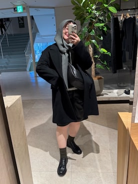 「RIVE DROITE（リヴドロワ）のアイテム（ショルダーバッグ）」を使った、ありささん（骨格ストレート・レディース・153cm）の秋コーディネート