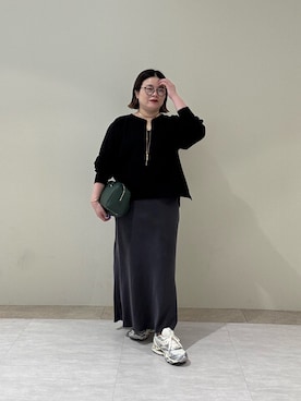 「RIVE DROITE（リヴドロワ）のアイテム（ショルダーバッグ）」を使った、ありささん（骨格ストレート・レディース・153cm）の秋コーディネート