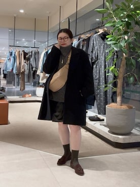 「RIVE DROITE（リヴドロワ）のアイテム（ショルダーバッグ）」を使った、ありささん（骨格ストレート・レディース・153cm）の秋コーディネート