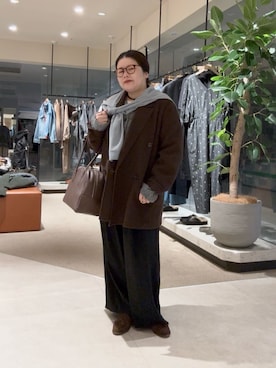 「RIVE DROITE（リヴドロワ）のアイテム（パンツ）」を使った、ありささん（骨格ストレート・レディース・153cm）の秋コーディネート